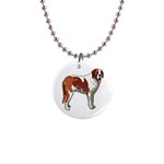 St. Bernard 1  Button Necklace