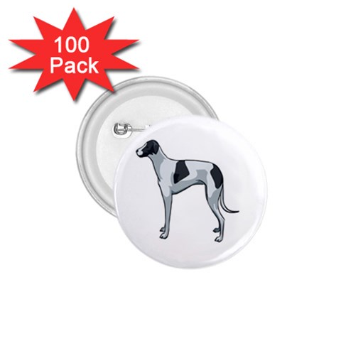 Whippet 1.75  Button (100 pack)  from ArtsNow.com Front