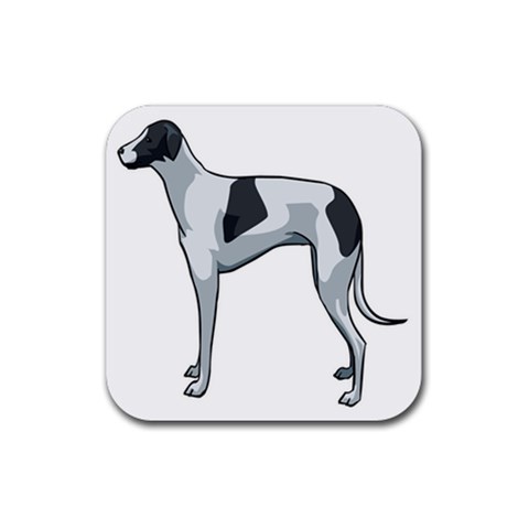 Whippet Rubber Coaster (Square) from ArtsNow.com Front