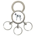 Whippet 3-Ring Key Chain