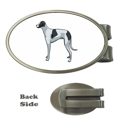 Whippet Money Clip (Oval) from ArtsNow.com Front