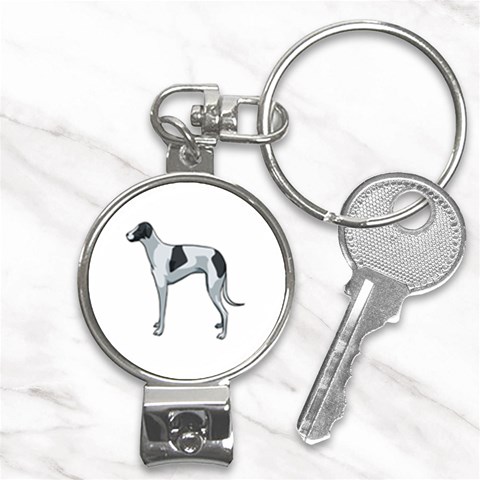 Whippet Nail Clippers Key Chain from ArtsNow.com Front