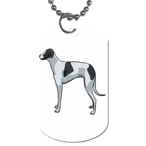 Whippet Dog Tag (Two Sides) from ArtsNow.com Front