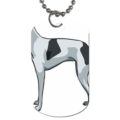 Whippet Dog Tag (Two Sides) from ArtsNow.com Back