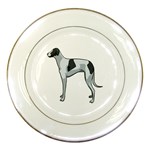 Whippet Porcelain Plate