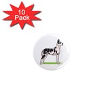 Great Dane 1  Mini Magnet (10 pack) 