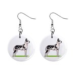 Great Dane 1  Button Earrings