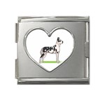 Great Dane Mega Link Heart Italian Charm (18mm)