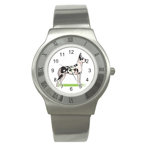 Great Dane Stainless Steel Watch from ArtsNow.com Front