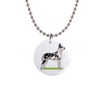 Great Dane 1  Button Necklace
