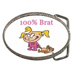 100% Brat Belt Buckle