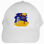 Stick Figure Basketball Player White Cap