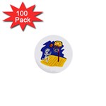 Stick Figure Basketball Player 1  Mini Button (100 pack) 