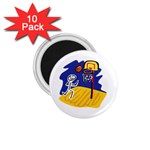 Stick Figure Basketball Player 1.75  Magnet (10 pack) 