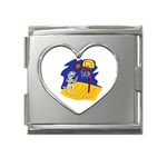 Stick Figure Basketball Player Mega Link Heart Italian Charm (18mm)