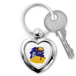 Stick Figure Basketball Player Key Chain (Heart)
