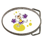 Happy Cheerleader Belt Buckle