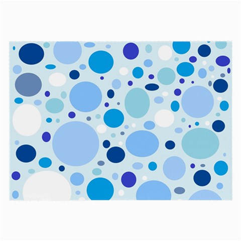 Bubbly Blues Glasses Cloth (Large) from ArtsNow.com Front
