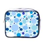 Bubbly Blues Mini Travel Toiletry Bag (One Side)