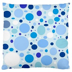 Bubbly Blues Large Cushion Case (Two Sided)  from ArtsNow.com Front