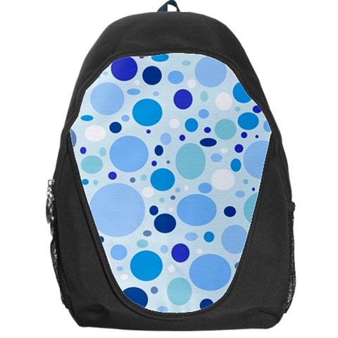 Bubbly Blues Backpack Bag from ArtsNow.com Front