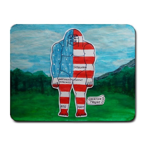 Painted Flag Big Foot Aust Small Mouse Pad (Rectangle) from ArtsNow.com Front