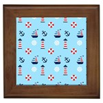 Sailing The Bay Framed Ceramic Tile