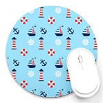 Sailing The Bay 8  Mouse Pad (Round)