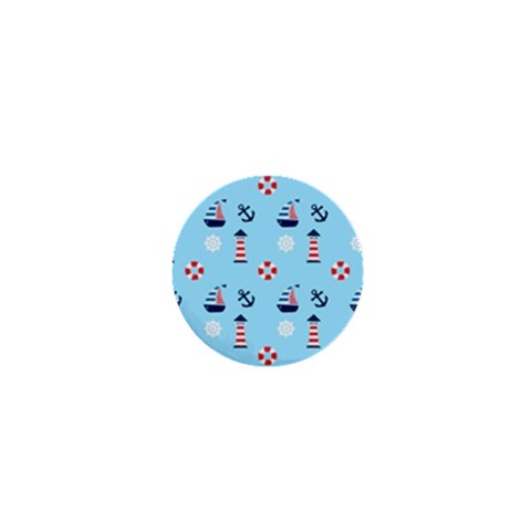 Sailing The Bay 1  Mini Button from ArtsNow.com Front
