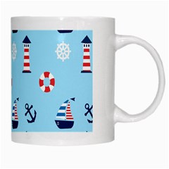 Sailing The Bay White Coffee Mug from ArtsNow.com Right