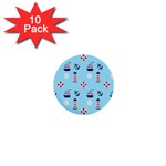 Sailing The Bay 1  Mini Button (10 pack)