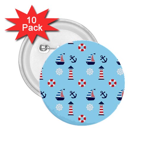 Sailing The Bay 2.25  Button (10 pack) from ArtsNow.com Front