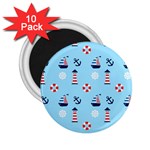 Sailing The Bay 2.25  Button Magnet (10 pack)