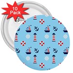 Sailing The Bay 3  Button (10 pack)