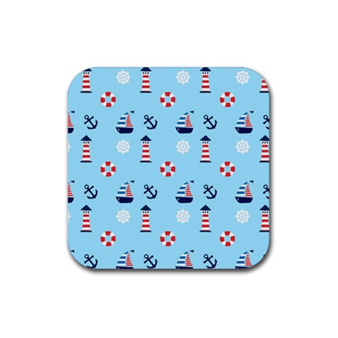 Sailing The Bay Drink Coaster (Square) from ArtsNow.com Front