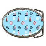 Sailing The Bay Belt Buckle (Oval)