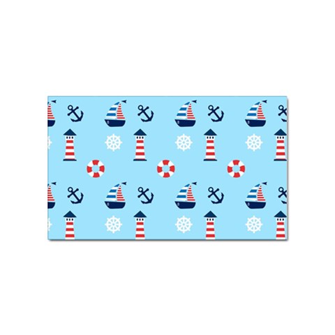 Sailing The Bay Sticker (Rectangle) from ArtsNow.com Front