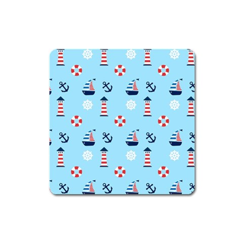 Sailing The Bay Magnet (Square) from ArtsNow.com Front