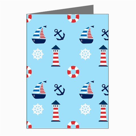 Sailing The Bay Greeting Card (8 Pack) from ArtsNow.com Left