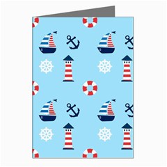 Sailing The Bay Greeting Card (8 Pack) from ArtsNow.com Left