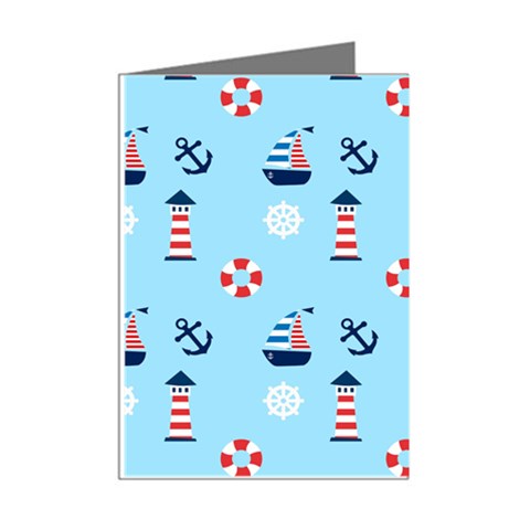 Sailing The Bay Mini Greeting Card (8 Pack) from ArtsNow.com Right