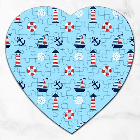 Sailing The Bay Jigsaw Puzzle (Heart) from ArtsNow.com Front