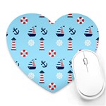 Sailing The Bay Mouse Pad (Heart)