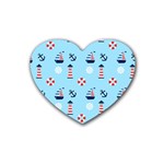 Sailing The Bay Drink Coasters (Heart)