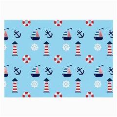 Sailing The Bay Glasses Cloth (Large, Two Sided) from ArtsNow.com Back