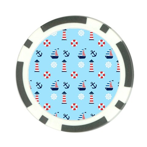 Sailing The Bay Poker Chip from ArtsNow.com Front