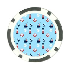 Sailing The Bay Poker Chip (10 Pack) from ArtsNow.com Back