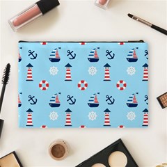 Sailing The Bay Cosmetic Bag (Large) from ArtsNow.com Back