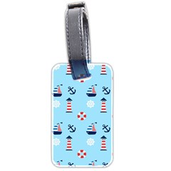 Sailing The Bay Luggage Tag (Two Sides) from ArtsNow.com Back