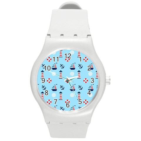 Sailing The Bay Plastic Sport Watch (Medium) from ArtsNow.com Front